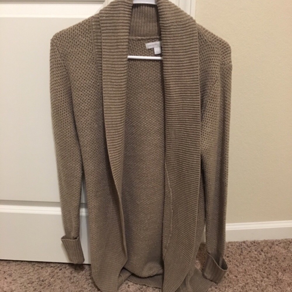 Light brown knit cardigan
